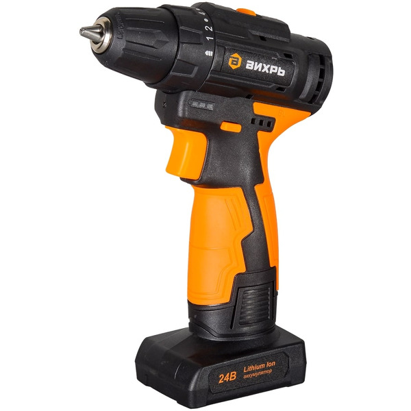 Дрель-шуруповерт Вихрь ДА-24Л-2К/Б (72/14/24)