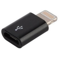 Переходник BINGO MicroUSB на Lightning (черный)