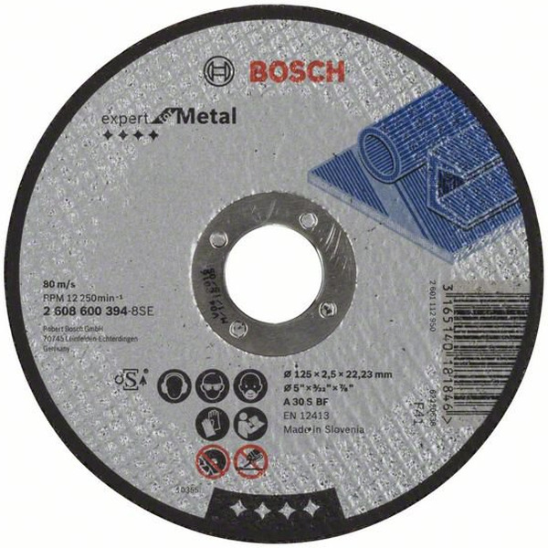 Отрезной диск Bosch Expert for Metal прямой 2.608.600.394