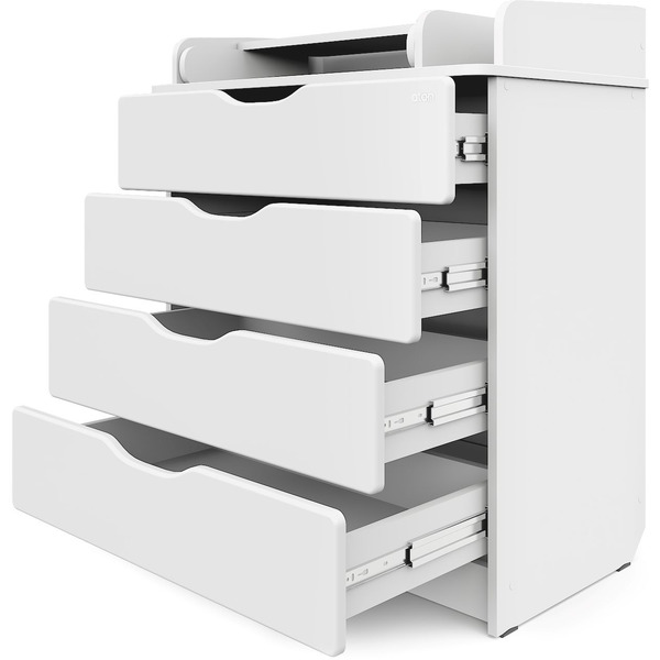 Детский комод Атон Сириус-2 804 Wood (белая Аляска)