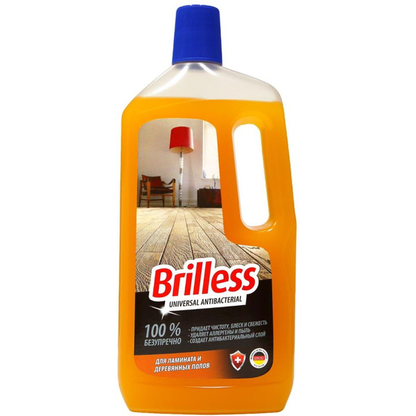 Универсальное чистящее средство Brilless Антибактериальное для ламината и деревянных поверхностей (1л)
