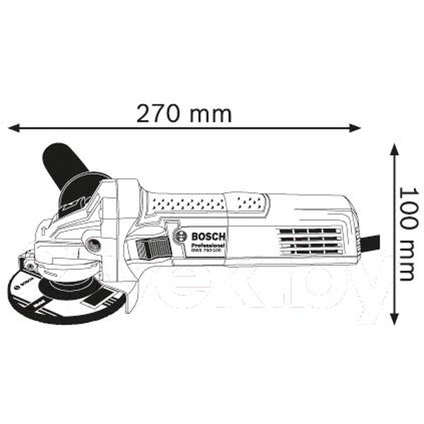 Угловая шлифмашина Bosch GWS 750 S Professional (0601394121)