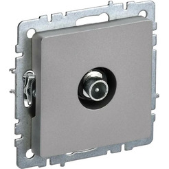 Розетка телевизионная IEK Brite РТВ10-0-БрС