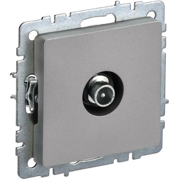 Розетка телевизионная IEK Brite РТВ10-0-БрС