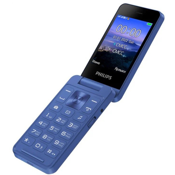 Кнопочный телефон Philips Xenium E2602 (синий)