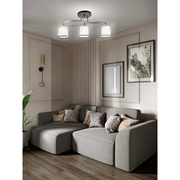 Люстра Aitin-Pro НПБ 02-3x60-101 7542/3 (черный/хром)
