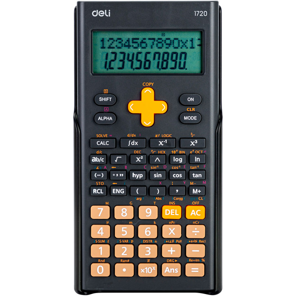 Калькулятор Deli E1720-black