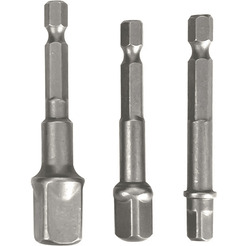 Набор адаптеров шестигранников 1/4 на квадрат 1/4'', 3/8'', 1/2" Deli EDL110002
