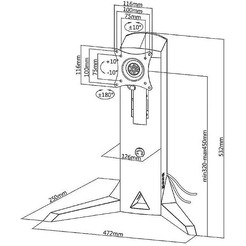 Кронштейн для игрового монитора Maclean NanoRS RS110