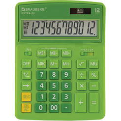 Калькулятор BRAUBERG Extra 12-DG 250483 (зеленый)