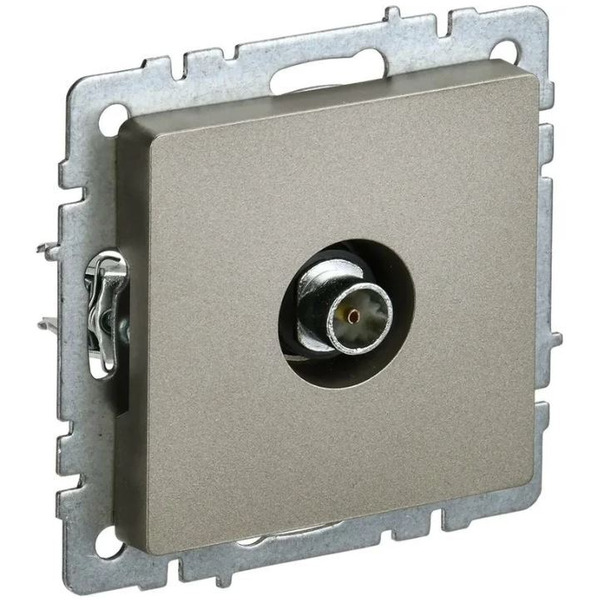 Розетка телевизионная IEK Brite РТВ11-0-БрШ