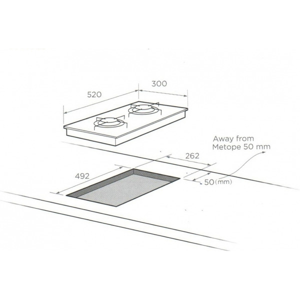 Панель газовая варочная Midea Q302SFD-SS