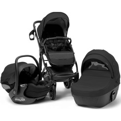 Детская универсальная коляска Bubago Pellegrino 3 в 1 BG 163-1 (черный)