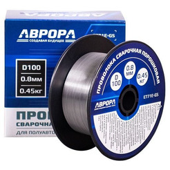 Проволока порошковая AURORA E71T-GS d.0.8 мм 0.45кг D100 NO GAS
