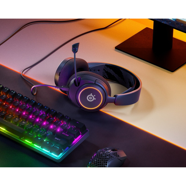 Наушники с микрофоном Steelseries Arctis Nova 3 (черный)