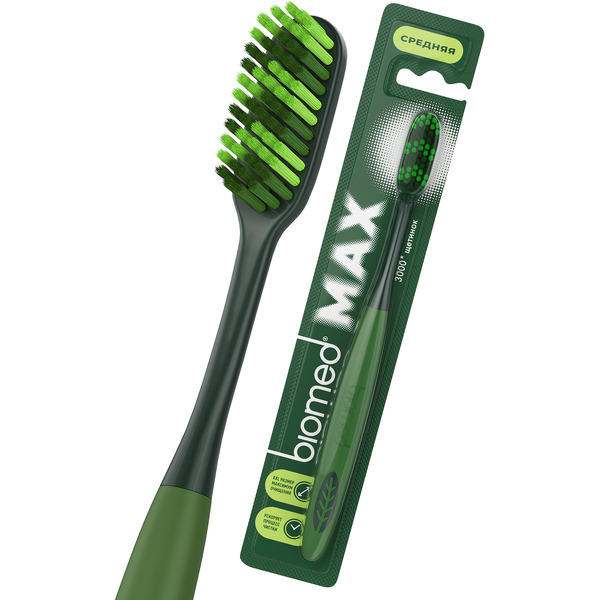 Зубная щетка Biomed MAX средняя