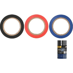 Изолента DELI EDL5264-6 (синяя/красная/черная 18 ммx10м,6шт)