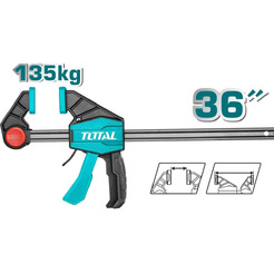 Струбцина пистолетная TOTAL THT1346803