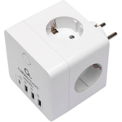 Сетевой фильтр Cablexpert CUBE-4-CU3-W