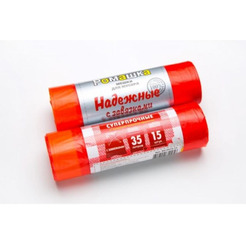 Мешки для мусора с завязками Ромашка Надежные ВЗ0601012 (15 шт)