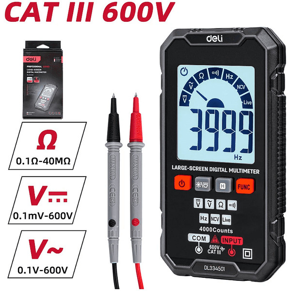 Мультиметр Deli EDL334501