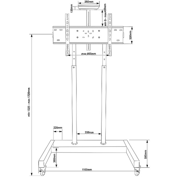Подставка для теле- и радиоаппаратуры ELECTRICLIGHT МСТ-6-Г
