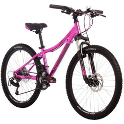 Велосипед Novatrack Katrina 21 D 24AHD.KATRINA.12GPN4 (розовый металлик)
