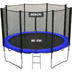Батут Bebon 12472S2YL (12 футов, 366 см) c сеткой безопасности и лестницей