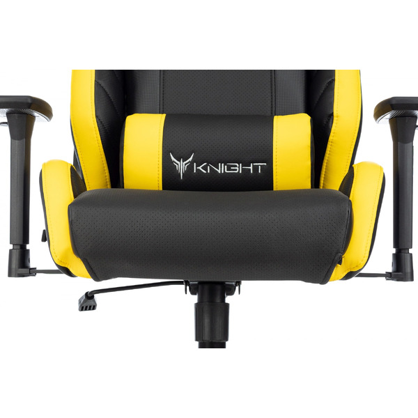 Кресло игровое Бюрократ Knight Thunder 5X (черный/желтый)