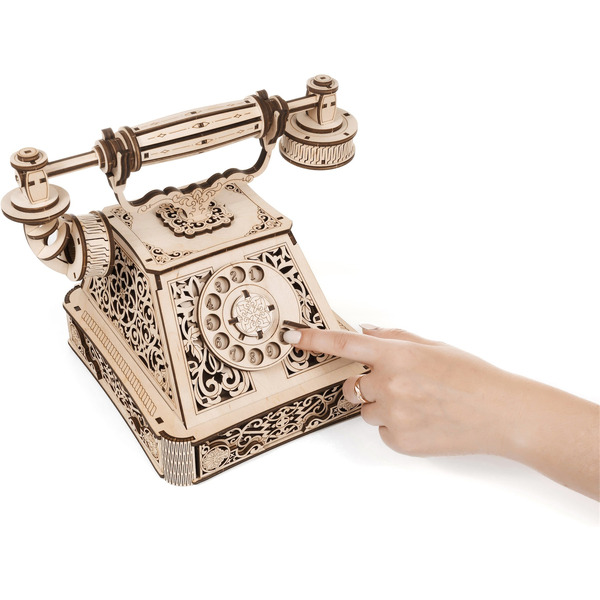 Механическая модель в виде конструктора EWA Ретро Телефон