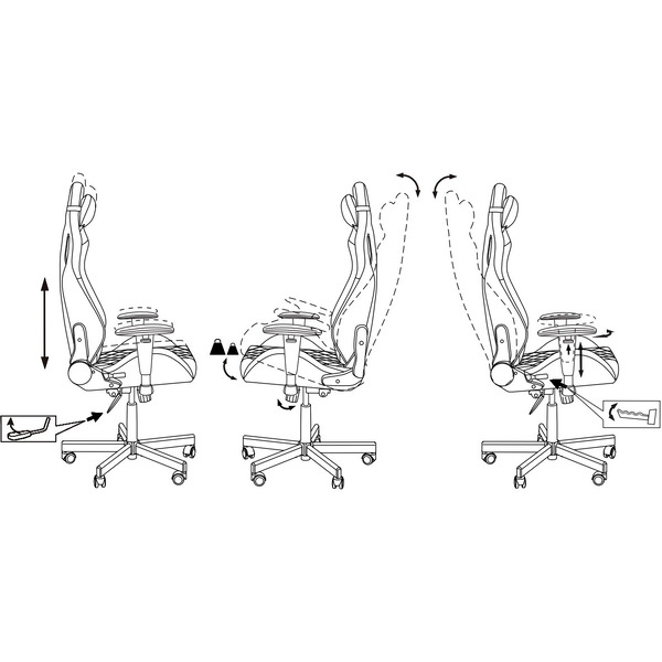 Кресло игровое Knight Outrider Light-20 (1737489) черный