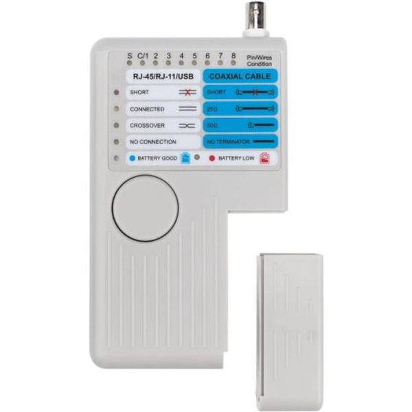 Тестер кабеля универсальный REXANT 12-1003 (RJ-45+RJ-11/RJ-12+1394+USB+BNC 3468 )