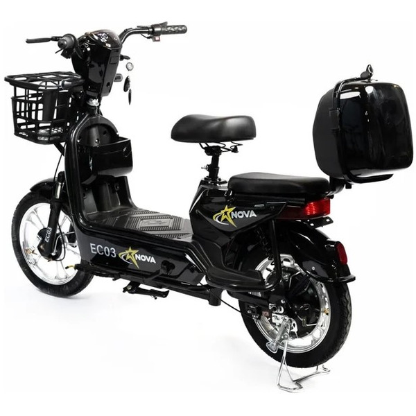 Электровелосипед NOVA EC-03 черный (без цепи)