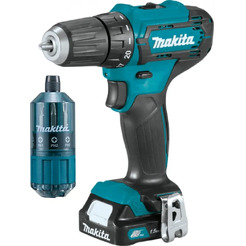 Дрель-шуруповерт MAKITA DF333DWYE4 (в чемодане + набор бит)