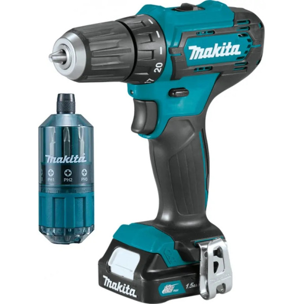 Дрель-шуруповерт MAKITA DF333DWYE4 (в чемодане + набор бит)