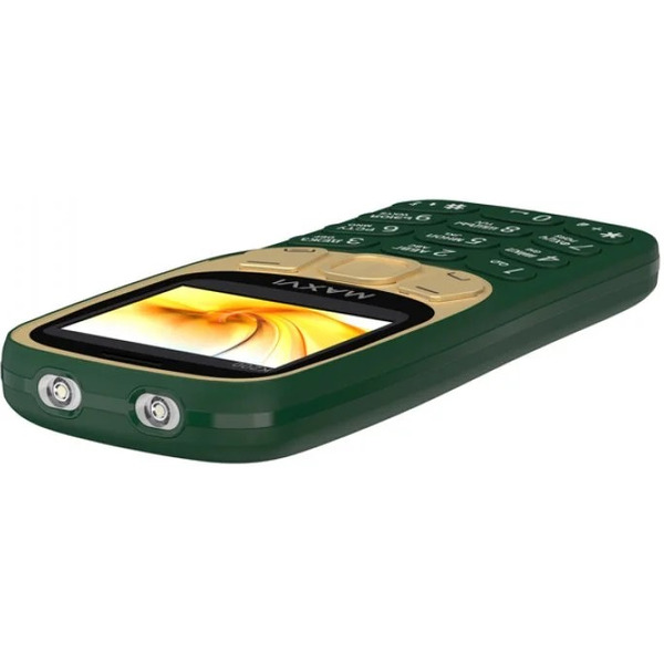 Мобильный телефон Maxvi K200 + ЗУ WC-112 (темно-зеленый)