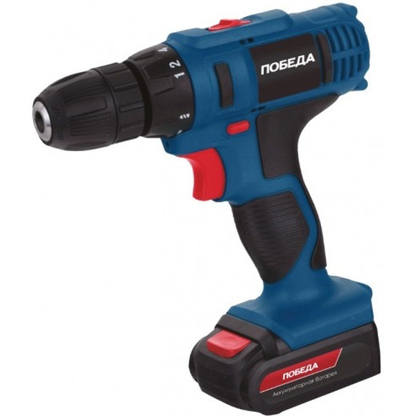 Дрель-шуруповерт аккумуляторная ПОБЕДА ДА-18У/2 Ли-М
