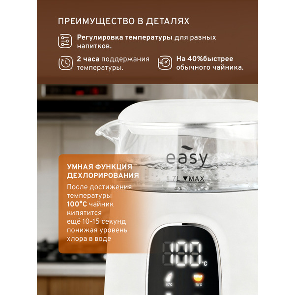 Электрочайник EASY HHB6705D-W