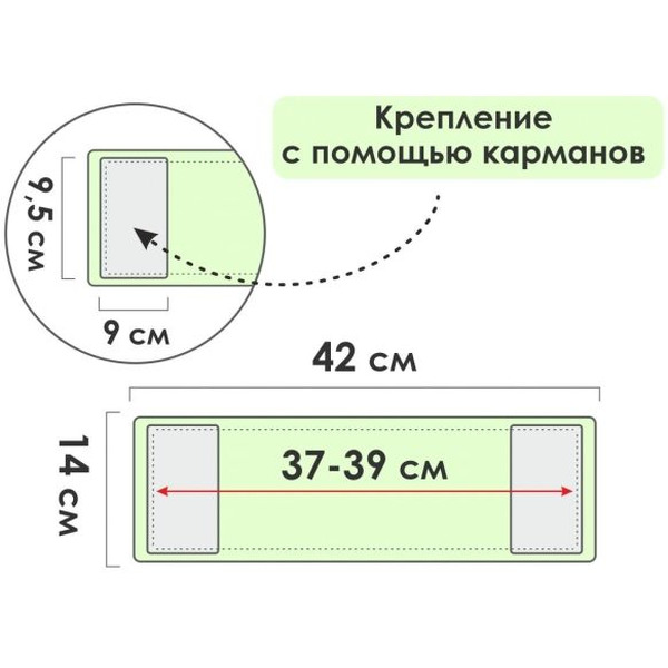Сменная насадка для швабры PERFECTO LINEA Solid 44-532033