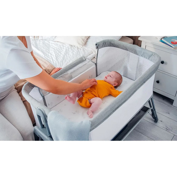 Детская кроватка Lionelo Luna (Grey Concrete)