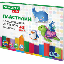 Пластилин BRAUBERG KIDS 106680 (45 цв.)