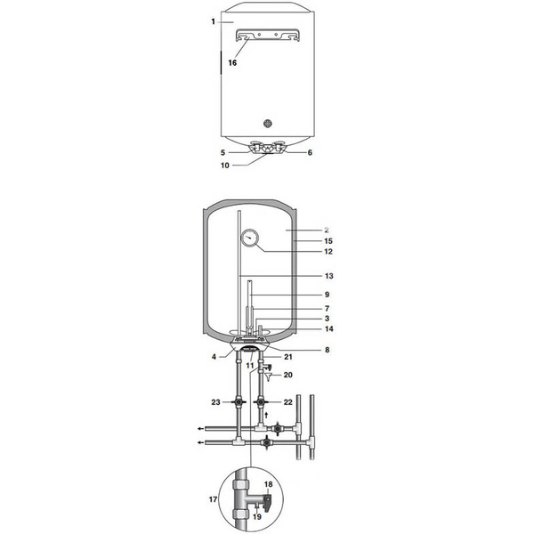Водонагреватель THERMEX ES 50 V