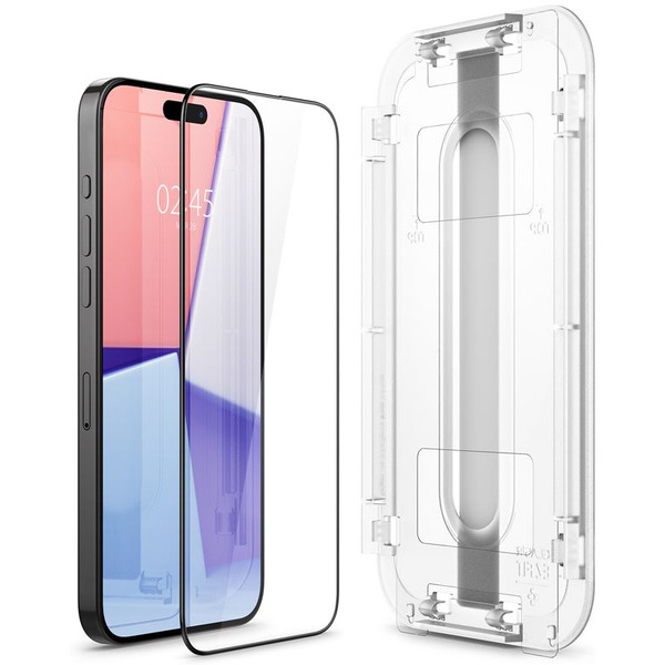 Защитное стекло Spigen Glass TR EZ Fit FC для iPhone 15 AGL06908