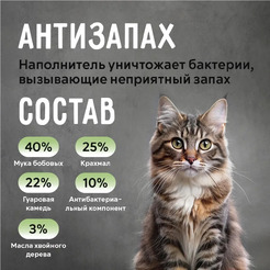 Наполнитель для туалета Ok-Lock Зеленый чай комкующийся (2.15кг/5л)
