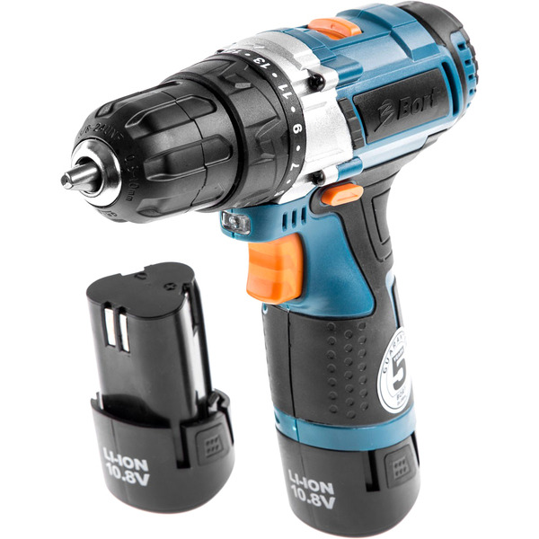 Дрель-шуруповерт Bort BAB-10.8Nx2Li-FDK
