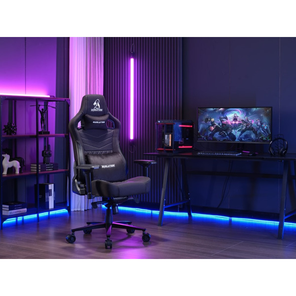 Игровое кресло Evolution Nomad (черный/белый)