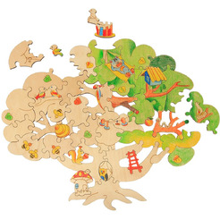 Развивающая игрушка Woody Деревянный пазл Чудесное дерево 00280