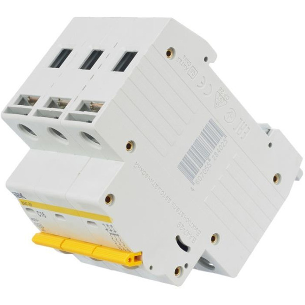 Выключатель автоматический IEK ВА47-29 16А 3Р 4.5кА С MVA20-3-016-C