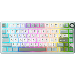Клавиатура Royal Kludge R75 RGB Sky Cyan (RK Brown)