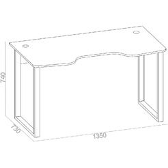 Геймерский стол Сокол КСТ-19 (белый)